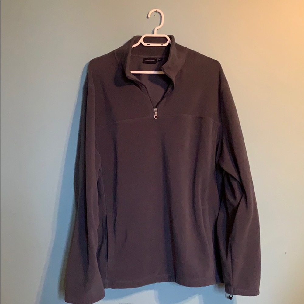 CROFTS & BURROW blue zip-up sweater!